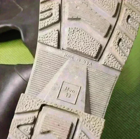 Dunlop Men's Multi Grip Black Rubber Boots Steel Toe & Shank Size 13 USA - Picture 11 of 11